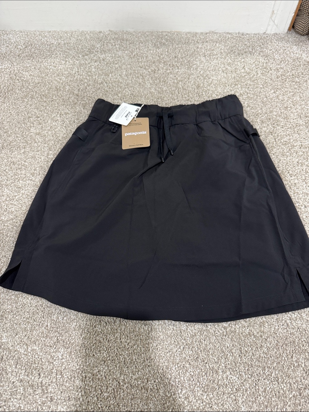 Patagonia Black Performance Mini Skort